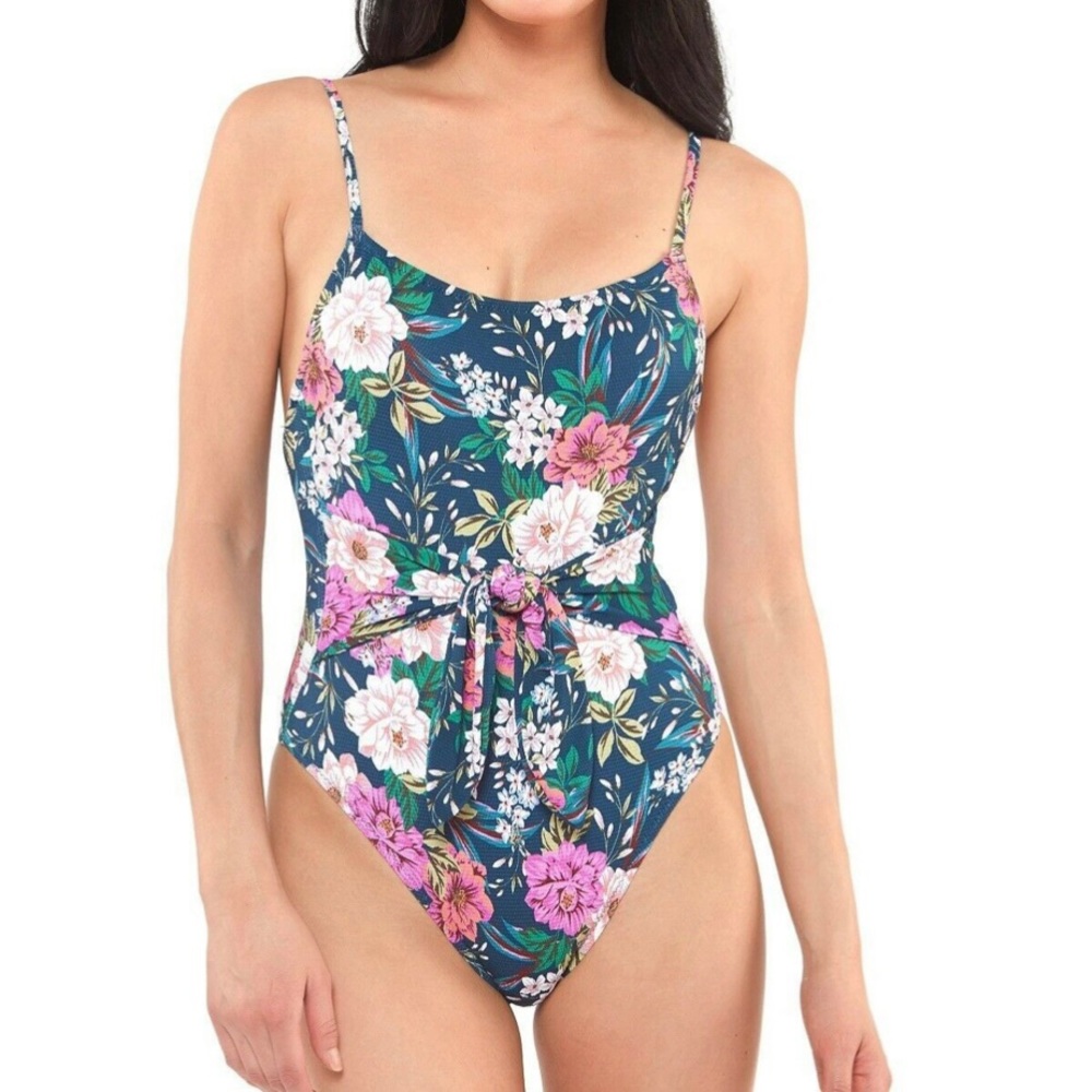 Jessica Simpson Gardenia Paradise One Piece Swim Suit. NWT